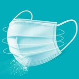 100 X 3 Layer Anti-dust Disposable Face Masks with Elastic Earloop