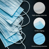 300 X 3 Layer Anti-dust Disposable Face Masks with Elastic Earloop